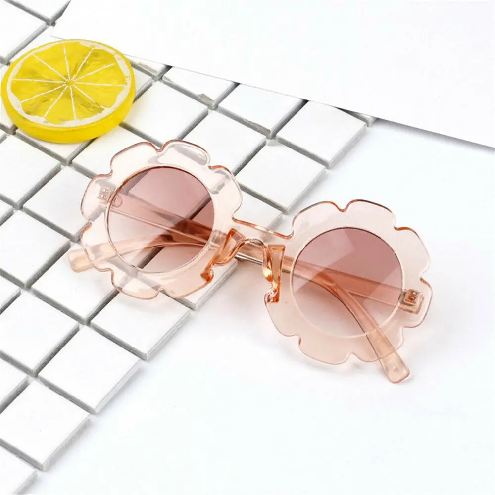 Пляжные солнцезащитные очки для малышей, детские солнцезащитные очки унисекс с оправой UV400, летние уличные очки для маленьких мальчиков и девочек - Цвет: Transparent pink