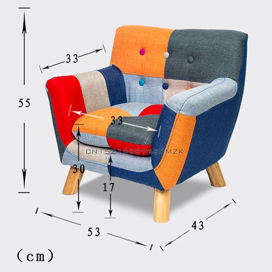 Детский диван, Одноместный стул, волшебный цвет, удобная гостиная, детские игрушки, деревянная рама, цвет ing, игровой партнер, пасторальный ветер