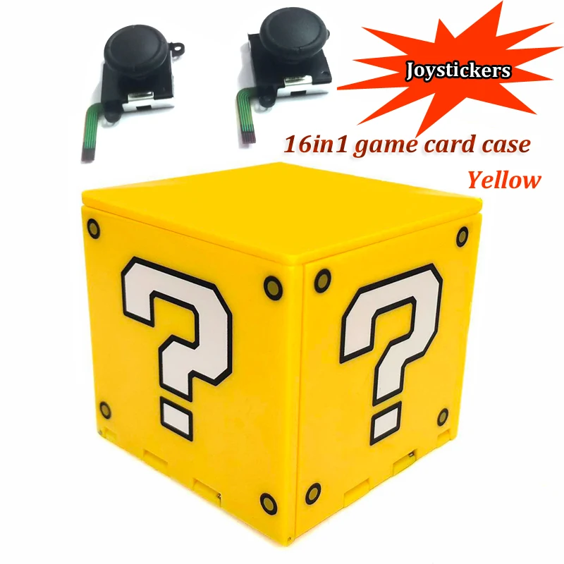 Set 1 Yellow case Для nintendo Switch аксессуары консоль игровая карта складной чехол портативный держатель для карт ударопрочный жесткий чехол для хранения+ 3D ticтикер - Цвет: Set 1 Yellow case
