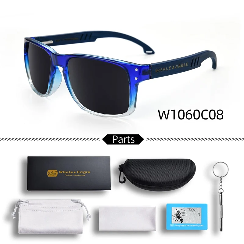 W& E деревянные солнцезащитные очки для женщин бук поляризованные солнцезащитные очки для мужчин Зебра синие зеленые линзы ручной работы модный бренд крутой UV400 - Цвет линз: W1060C08