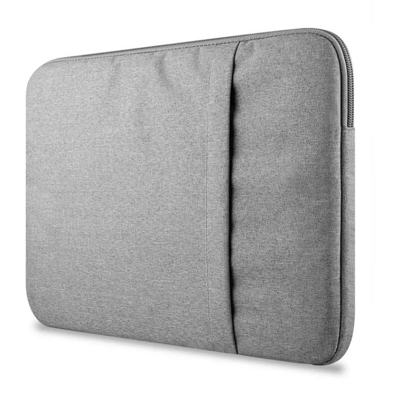 Solid Simple Style Light Gray Laptop Sleeve Bag Case for Macbook Air