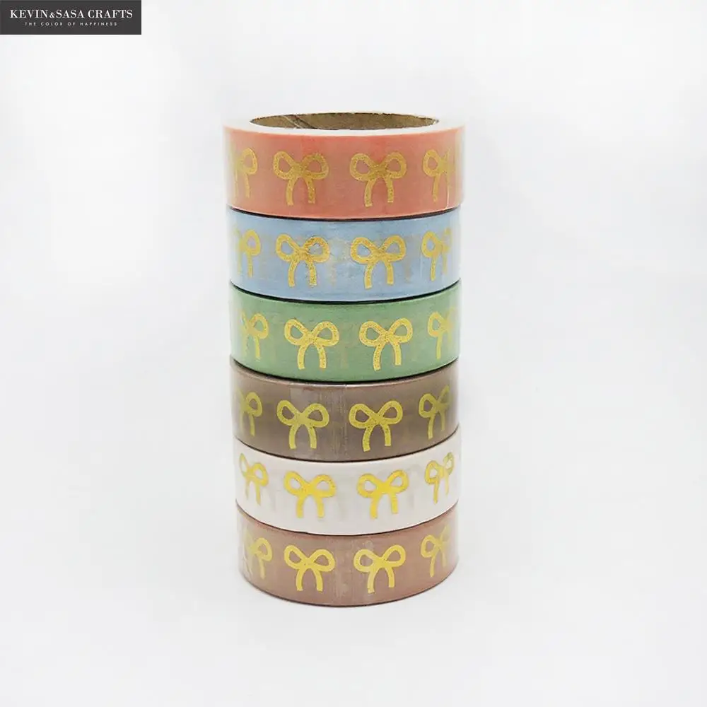 

New Gold Foil Washi Tape Quality Stationery Diy Scrapbooking Photo Album School Tools Kawaii Scrapbook Paper Stickers Gift