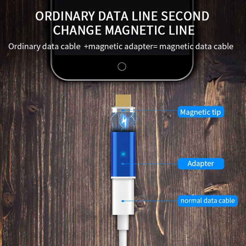 Магнитный Micro USB адаптер для передачи данных и зарядки для samsung huawei Xiaomi htc Android смартфон планшет