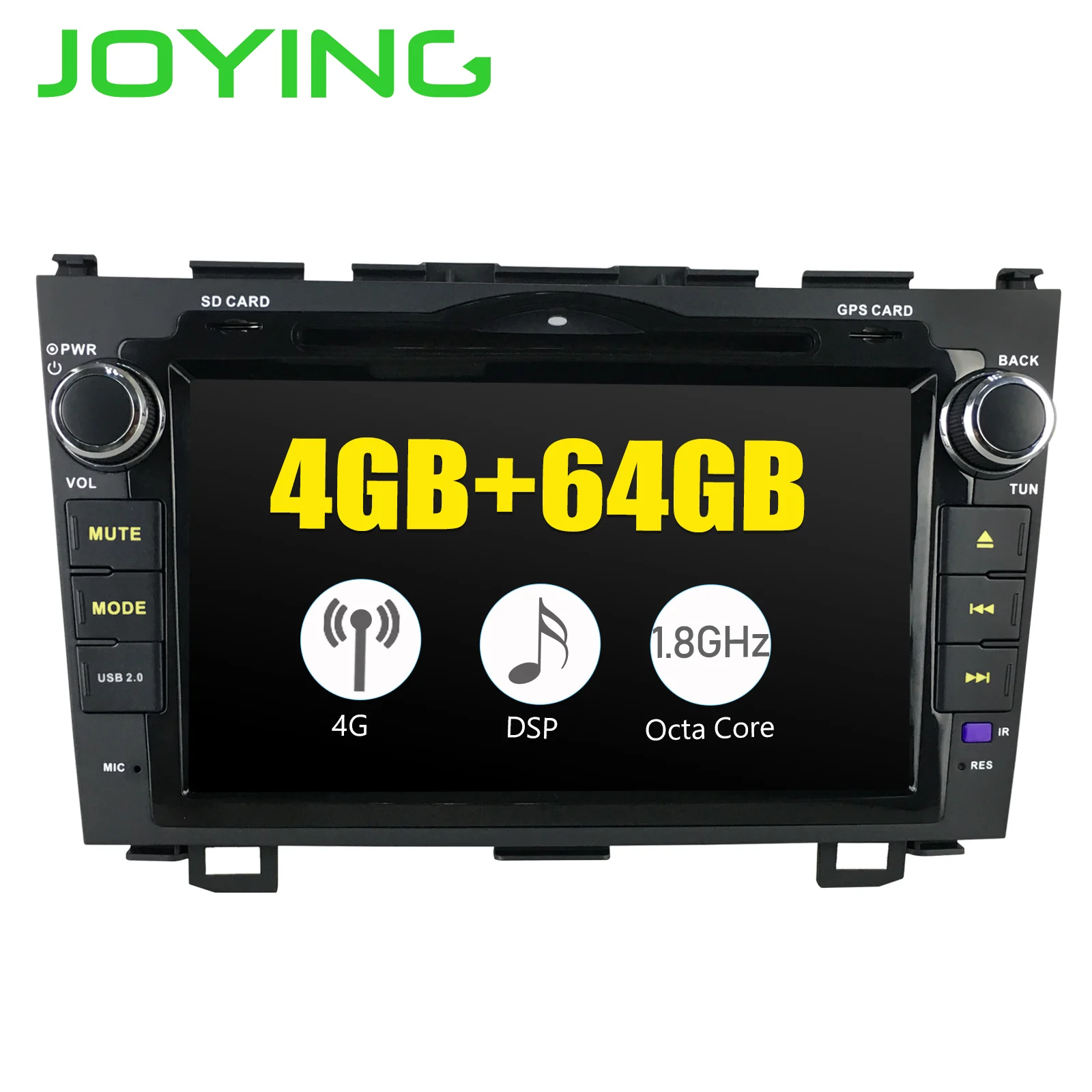 Sale 8" Universal Head Unit Android Car Radio Stereo GPS Navi 4GB+64GB For Honda CRV CR-V Multimedia Player Built-in DSP 4G Modem 1