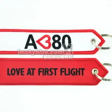 Аэробус A380 нарядное красно-белое дорожные багажные бирки багажная бирка персональный подарок для любитель авиации полета экипаж, пилот