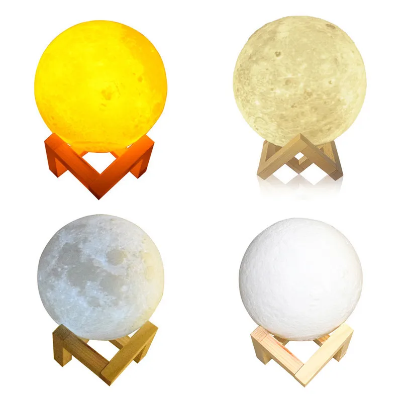 Chiclits LED Moon Lamp 3D USB Magical Moon Night Light 10CM Table Touch Sensor Color Changing Home Bedroom Decoraction Child Kid Girl Gift (13)