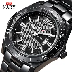 Мода кварцевые часы Для мужчин наручные Водонепроницаемый сплав ремень Для мужчин наручные часы Relogio Masculino лучших Элитный бренд мужской