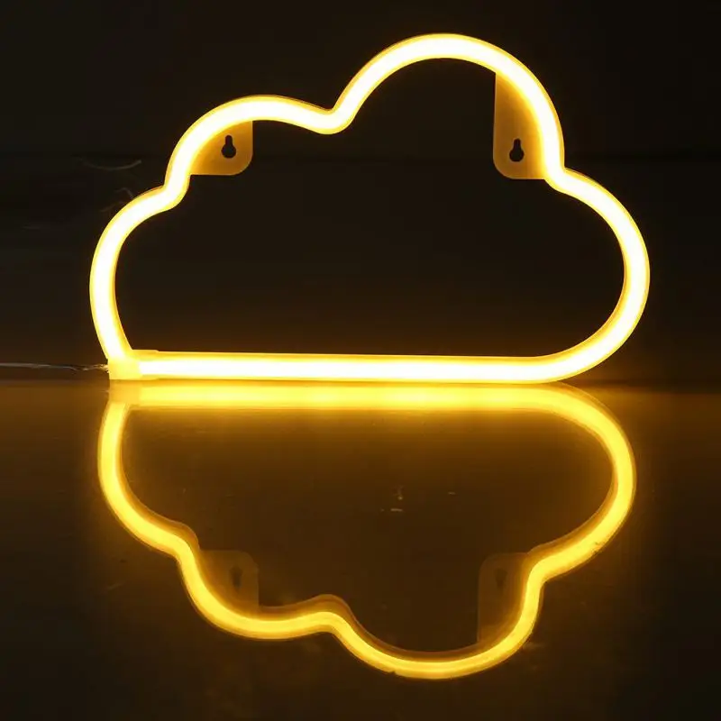 Neon Light,LED Cloud Sign Shaped Decor Light,Wall Decor for Chistmas ...