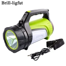 Супер яркий портативный Перезаряжаемый Многофункциональный Светодиодный прожектор Прожектор светодиодный фонарь фонарик Фонарь для кемпинга, автомобиля, охоты