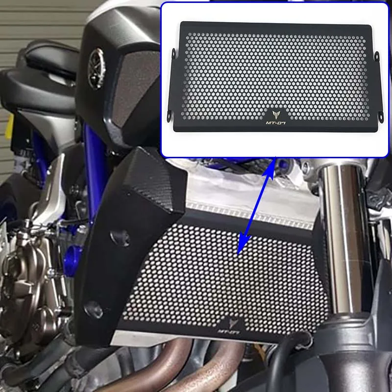 

2018 New For Yamaha MT-07 FZ-07 MT07 FZ MT 07 Radiator Grille Guard Cover Protector High Quality Aluminum, instead of Iron
