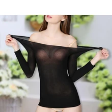 Женское термобелье комплект Ультра тонкое легкое белье Хорошее эластичное в форме нижнее белье сексуальные кальсоны фиолетовые бесшовные Боди костюм