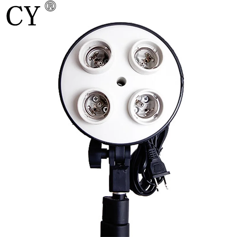 High Quality Photography Studio E27 Four Socket Lamp Holder Day Light
