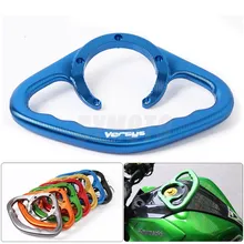 Logotipo da Versys Moto Apertos de Mão Aperto de Mão Tanque de Passageiros Grab Bar Lida Com Apoio De Braço Para KAWASAKI Versys 650 1000 ZZR1400 2006- 2016