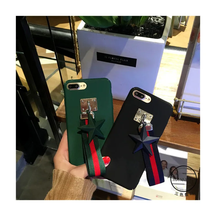Для iphone 7 Plus случаи защитные простой звезда case с браслет Скраб hard for 6 S плюс Плюс cover