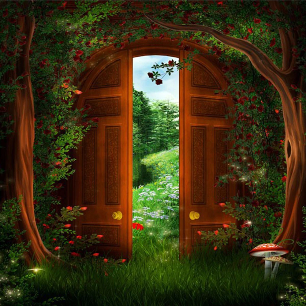 

LI LOYE 5D DIY Diamond Paintingg Full Layout Round Resin Rhinestones Sets Small wooden door Diamond Embroidery Home Decor RT817