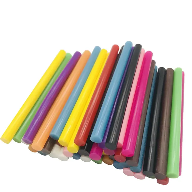 50 Pcs Color Glue Sticks For Small Electric Glue Gun Craft Album Repair Diy  Mix Color Vintage Sealing Wax Colored Glue Stick - Hot Melt Glue Sticks -  AliExpress