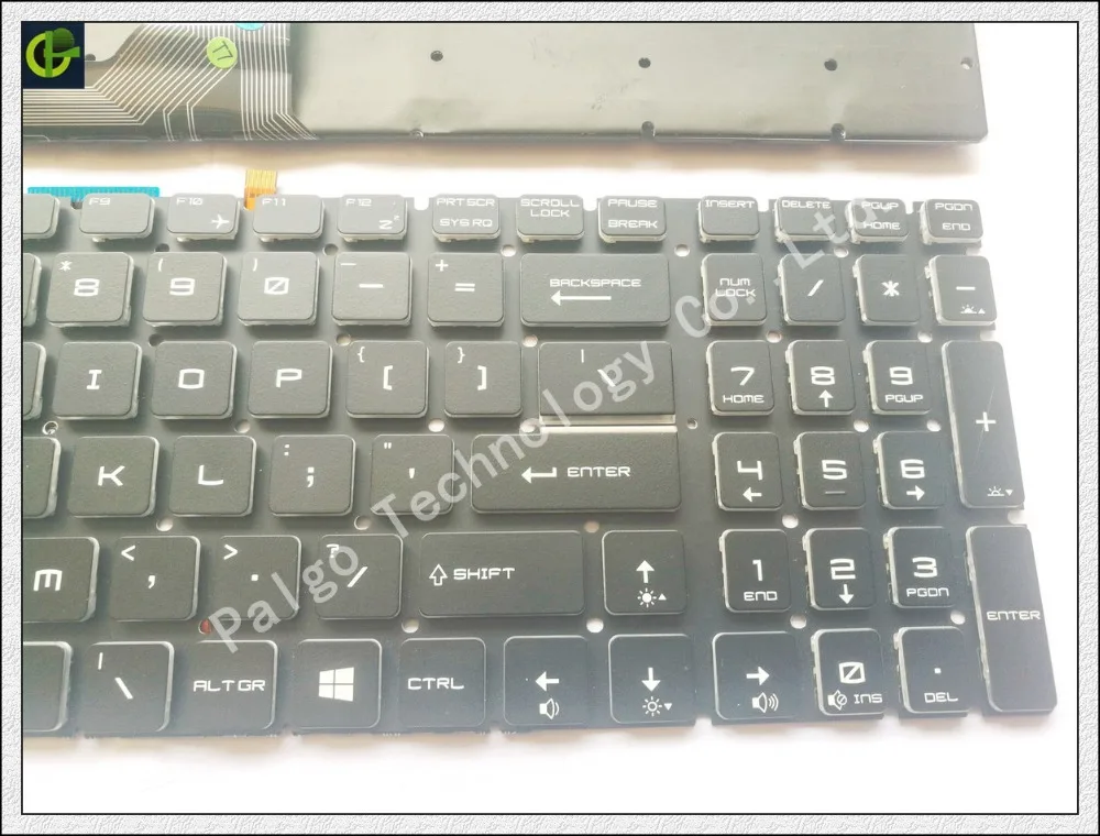 New English Crystal Backlit Keyboard for MSI GP72 WS60 PE72 GS72 GP62VR GE62V GT73VR GS73VR CX62 GT