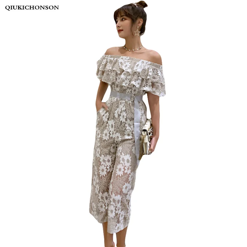 women's ruffle jumpsuit