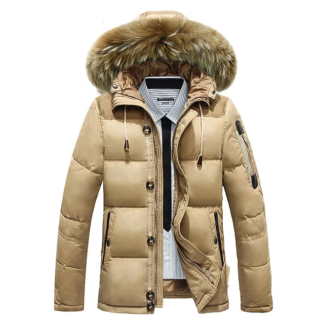 Download 2016 Down Parka Men Winter Jackets Warm Outwear Fur Hooded ...