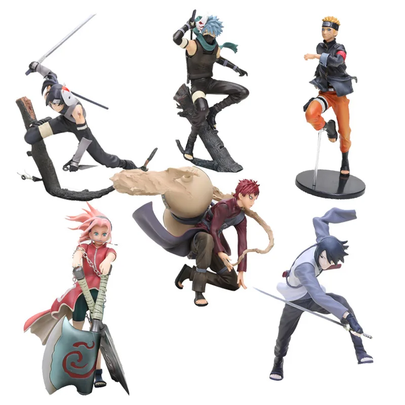 

GEM Anime Naruto Figure Toys Hatake Kakashi Naruto Itachi Sasuke Gaara Model Figurines PVC Action Figure Collectible Toys