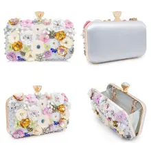 Женский клатч кошелек цветной цветочный вечерний мешок с блестками сатиновая сумка для свадьбы сумка роскошные сумки женские дизайнерские сумки