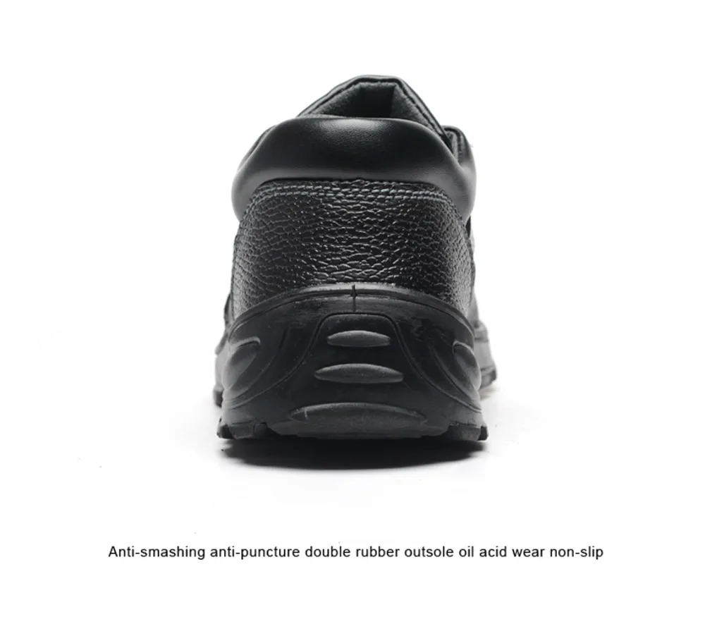 Для мужчин защитные рабочие сапоги Обувь с дышащей сеткой Сталь носком стальная подошва проколов обувь нефтехимической устойчивая защитная обувь