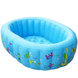 Надувной бассейн креативный мультфильм печать овальная Детская ванна ПВХ утолщенный износостойкий детский бассейн G978