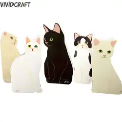 Новый креативный милый кот поздравительная открытка 3d приглашения благословение фестиваль День рождения открытка милый кот дизайн