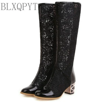 

BLXQPYT Gauze Mujer SUPER Big Size 32-48 Shoes Women Sandals High Heels 5CM Sapato Feminino Summer Style Chaussure SANDALS a200