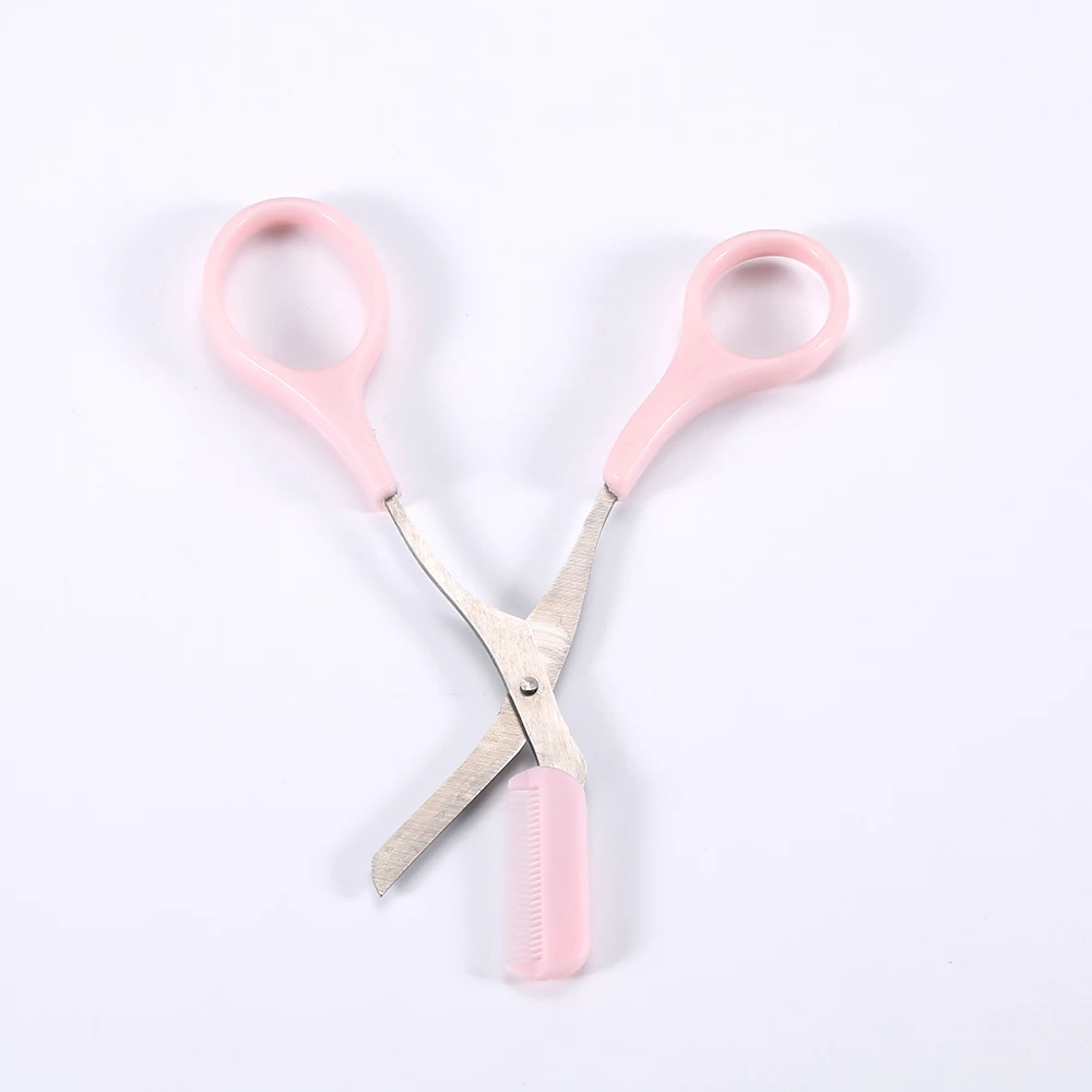 Elecool 1 шт. триммер для бровей ножницы для наращивания ресниц Cam shape уход за бровями заколки для ресниц ножницы косметический инструмент