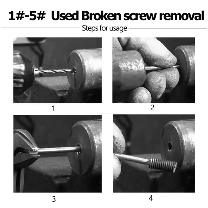 Onnfang поврежденные сломанные винты экстрактор сверла легко удалять центр сверла поврежденные болты 4-45 мм сверло для поврежденной трубки