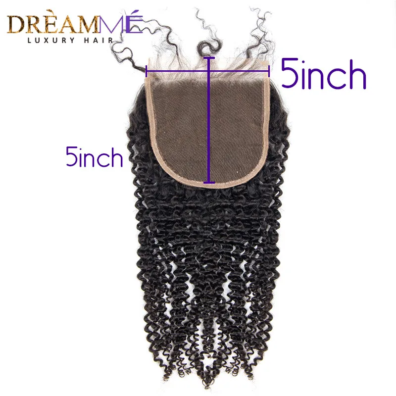 kinky curly human hair lace closure (2)