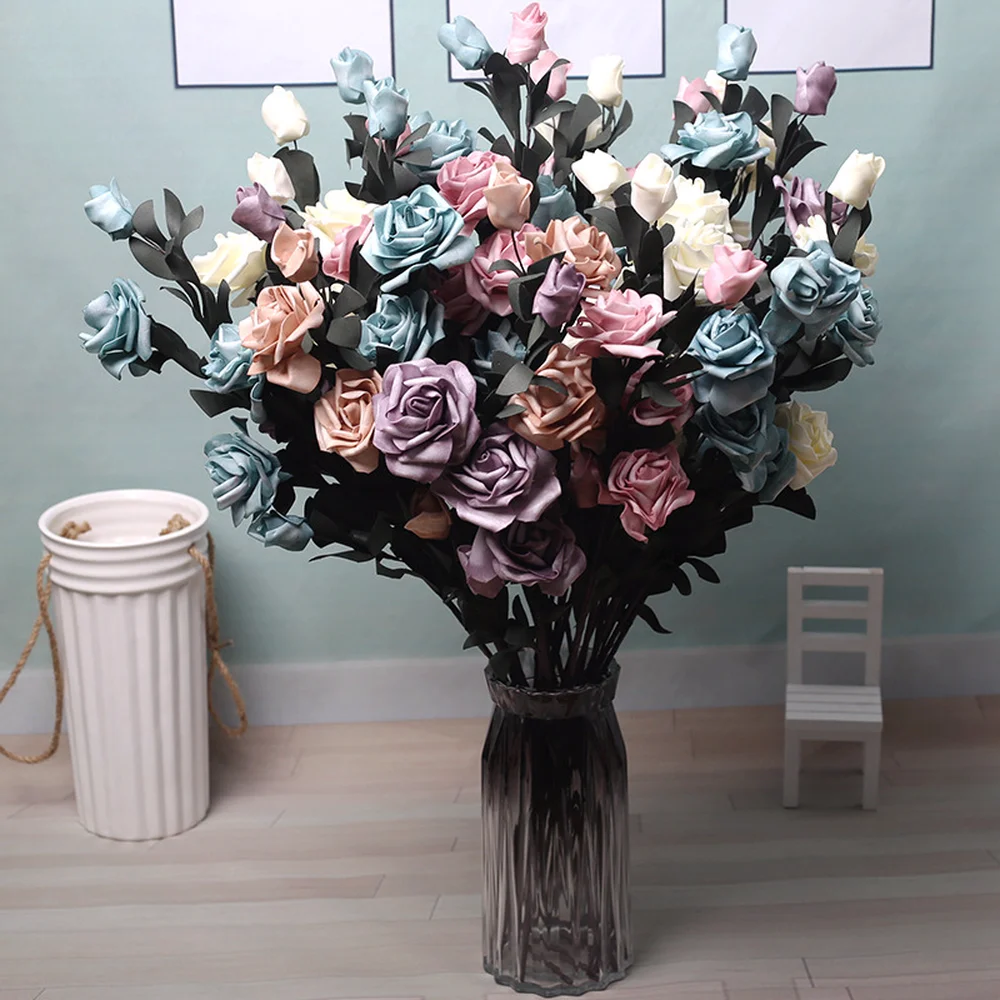 5heads 69cm Artificial Flowers Peony Rose Bouquet Living Room Home Office Garden DIY Decor Fake