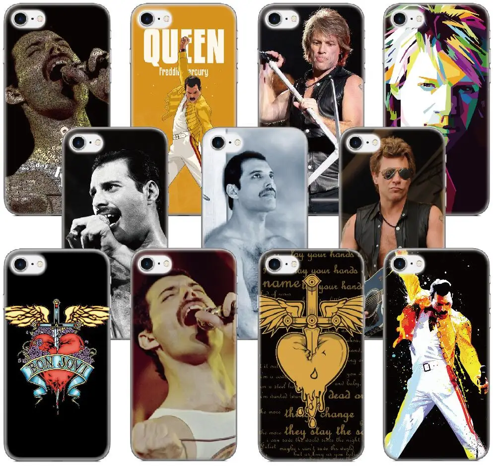 

Bon Jovi Freddie Mercury Case For Samsung Galaxy A8 2018 Version S9 Plus S5 S6 S7 Edge Note 3 4 5 E5 Phone Cover Coque Fundas