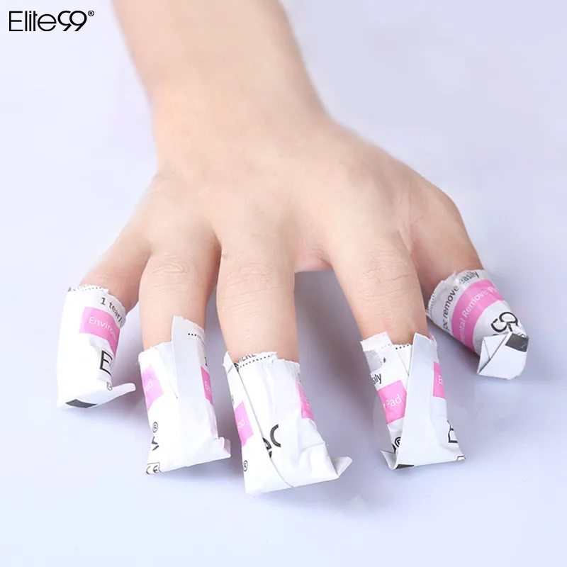 Elite99 средство для удаления ногтей 50 шт./лот Гель-лак для нейл-арта лак легкий Очиститель гель для ногтей Обертывания УФ гель для удаления ногтей инструменты для дизайна ногтей