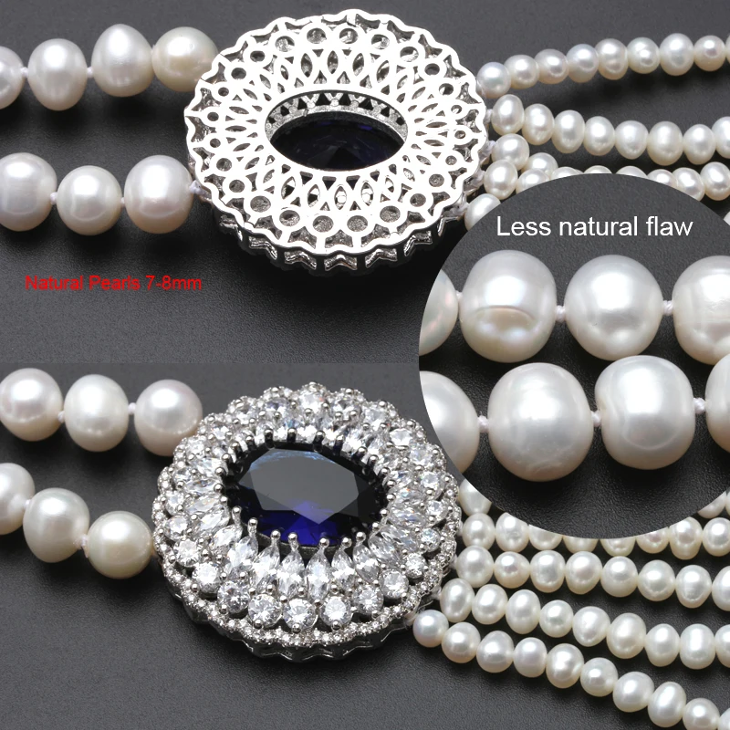 Lacey модное пресноводное натуральное жемчужное ожерелье длиной 80 см для женщин, блестящая жемчужина, винтажное ожерелье, хорошее ювелирное изделие для девушки