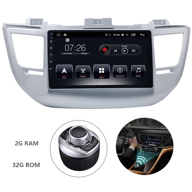 

Android 7.1 Car dvd Multimedia Player 1din 10.1inch Touch Screen For Hyundai Tucson 2015-2017 With Carplay/Bluetooth/Mirror link