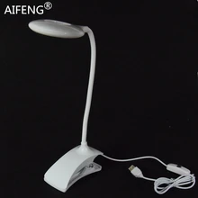 AIFENG Складная USB настольная лампа 16 Светодиодный s складной usb СВЕТОДИОДНЫЙ светильник для чтения Настольный светильник для учебы светодиодный светильник с зажимом настольная лампа