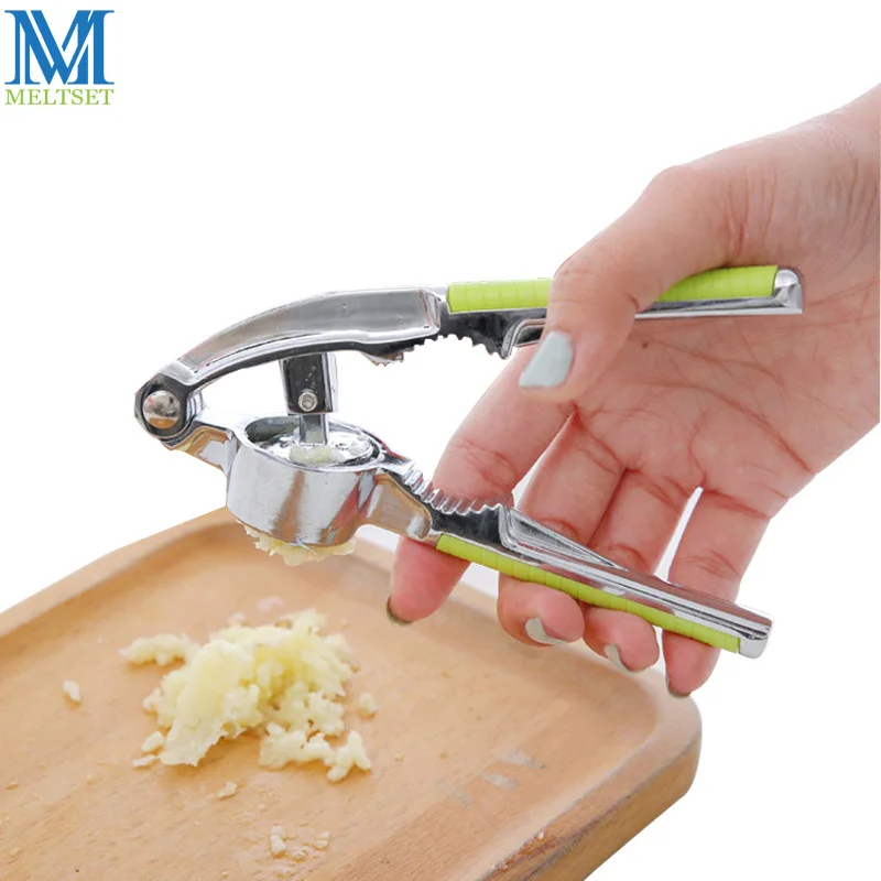 

Stainless Steel Hand Squeeze Garlic Ginger Press Presser Crusher Juicer Kitchen Accessories Cooking Tools
