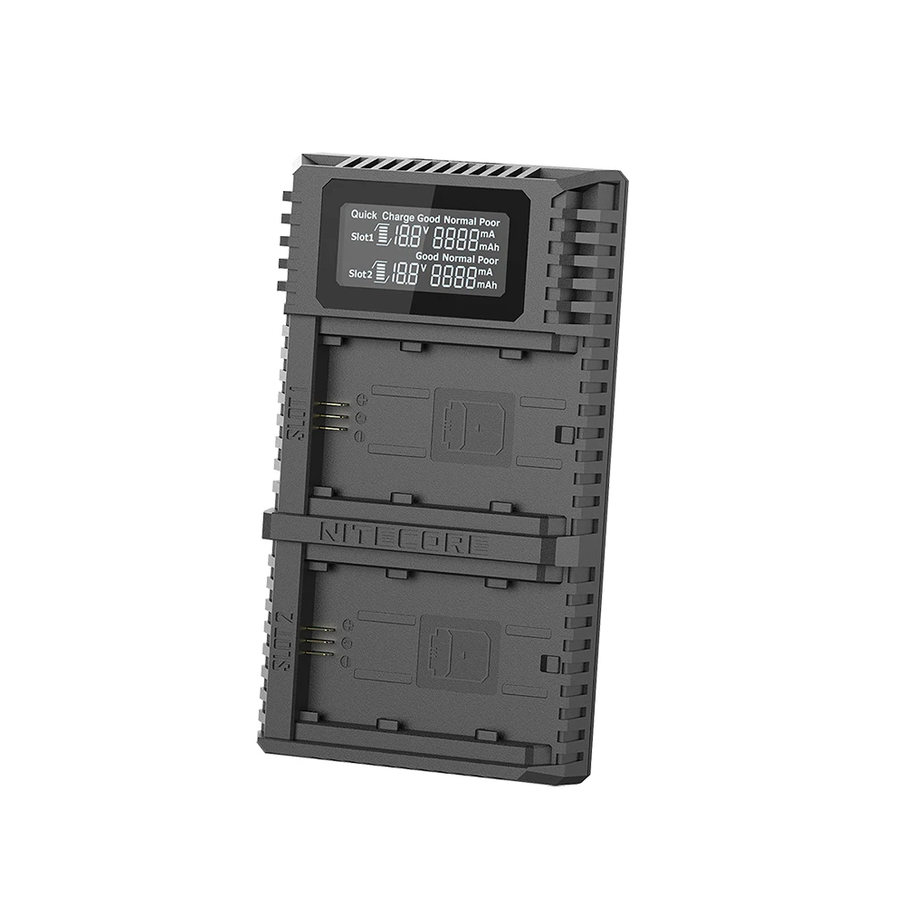New Nitecore USN4 PRO Digital Dual Slot Travel Camera Charger For Sony NP-FZ100 Batteries, Compatible With a7 III, a7R III, a9 New Nitecore USN4 PRO Digital Dual Slot Travel Camera Charger For Sony NP-FZ100 Batteries, Compatible With a7 III, a7R III, a9