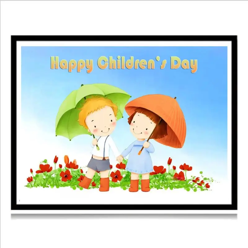 

Happy Children's Day DIY 5D Full Drill Diamond Painting Embroidery Cross Stitch Kit Rhinestone Mosaic Home Decor Craft