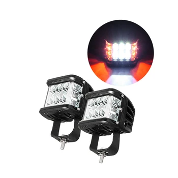 

4Inch 45W LED Dual Side Shooter Work Light 12V Off Road Driving Flashing light For Car Truck Jeep Pickup SUV Led Bar 1 Piece