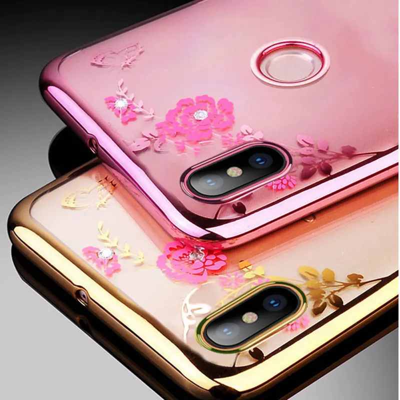 Чехол для Huawei Honor Play On мягкий чехол из ТПУ с кристаллами и бриллиантами COR-AL00 6 3