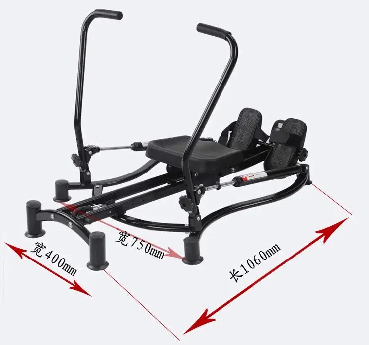 Multifunction hydraulic rowing machine home fitness equipment abdominal