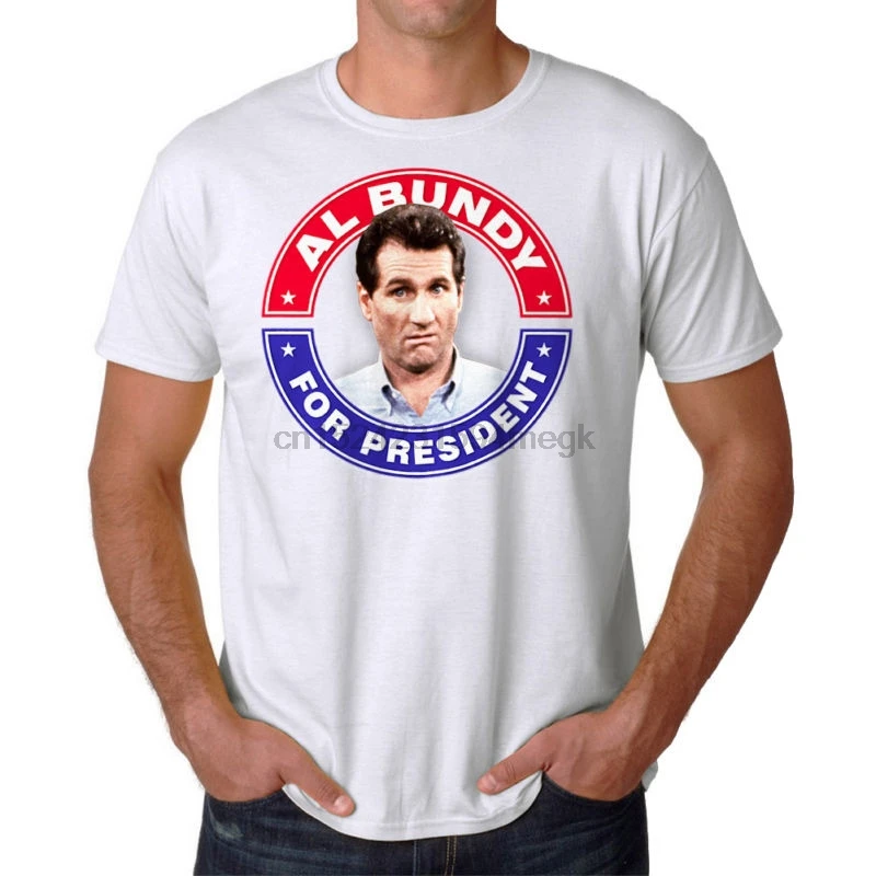 

Married With Children Bundy President Mens White T-shirt NEW Sizes S-2XL