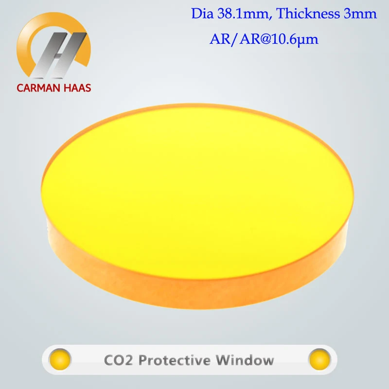 Высокое качество Carmanhaas CO2 ZnSe защита окна Лазерная Защитная линза стекло Диаметр 38,1 мм
