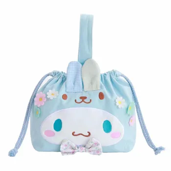 

1pc lovely cartoon my melody pudding dog cinnamoroll cosplay rabbit stuffed storage lunch bags