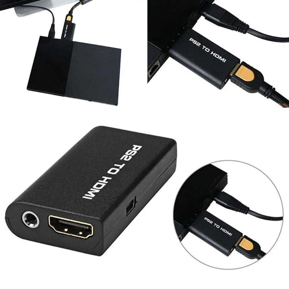 Преобразователь PS2 в HDMI 480i/480p/576i адаптер аудио и видео с выходом 3 5 мм поддерживает