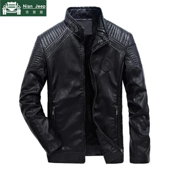 

2020 Winter Thicken Leather Jacket Men High Quality Classic Leather Motorcycle Coat Faux Fur Coats jaqueta de couro Size L-6XL