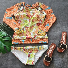 Большой размер, винтажный танкини,, купальники для женщин, с длинным рукавом, бикини, купальники, 2 шт, наборы, защита от УФ лучей, для девушек, пляжный купальник